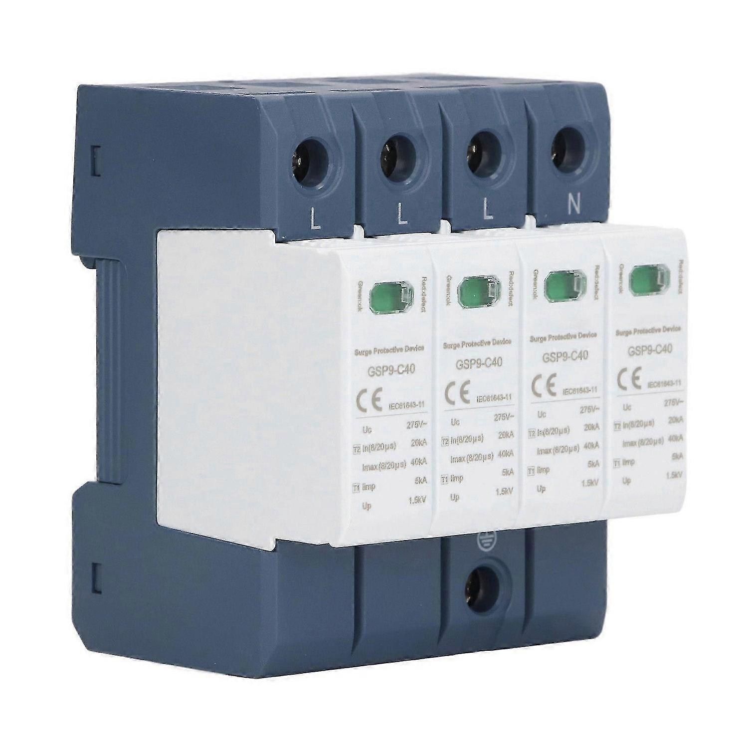 2025 Latest Model Surge Protective Device 40KA 4P SPD Protector Industrial