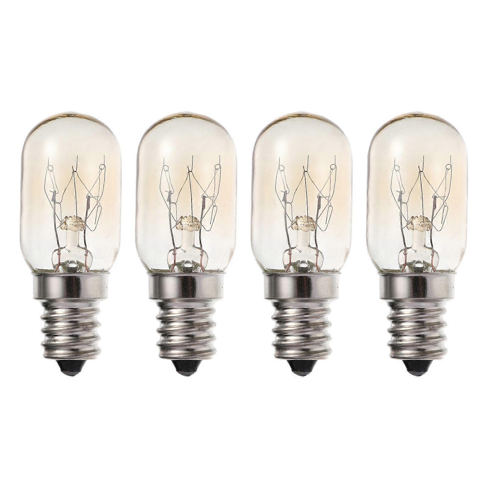 4PCS 10W Refrigerator Bulb E12S Base Replacement Fridge Light Range Hood Bulb