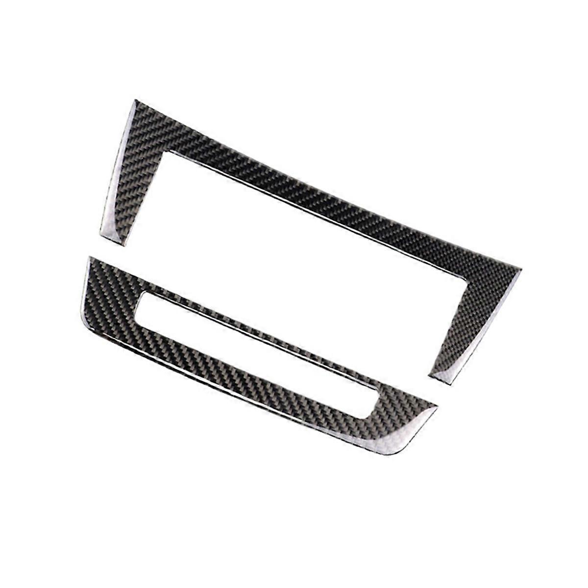 Real Soft Carbon Fiber Car Center Console Panel Cover Trim Sticker for C Class W204 2011 2012 2013