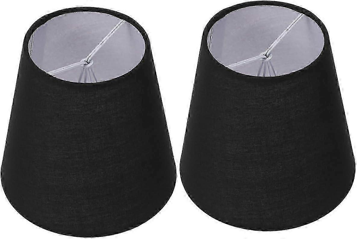 Table Lamp Fabric Lamp Shade - 2pcs Small Clip-on Hanging Lampshades for Table Lamps - Cloth Lamp Covers with Appendix for Ceiling Lamp