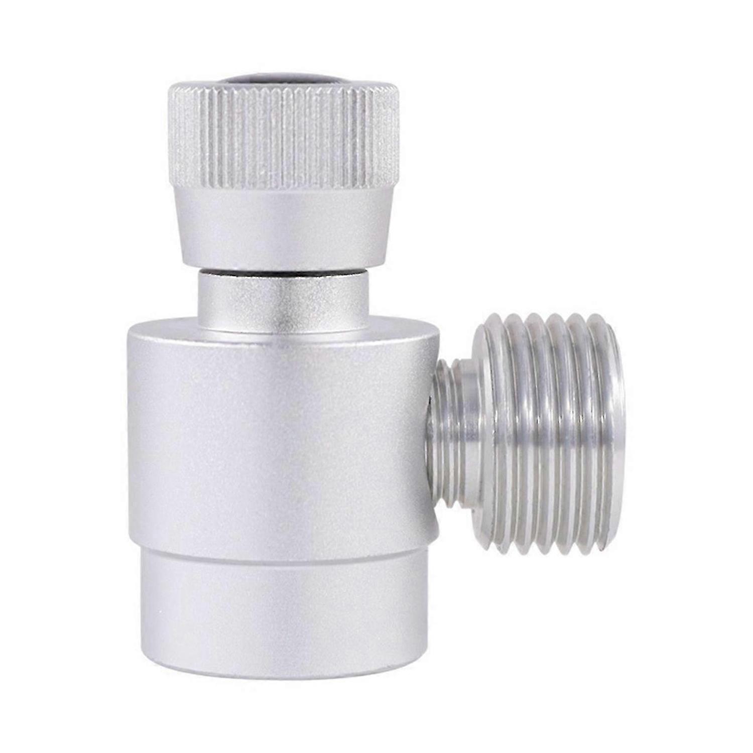 CO2 Cylinder Refill Adapter, for , CO2, Mixed Gas, Silver