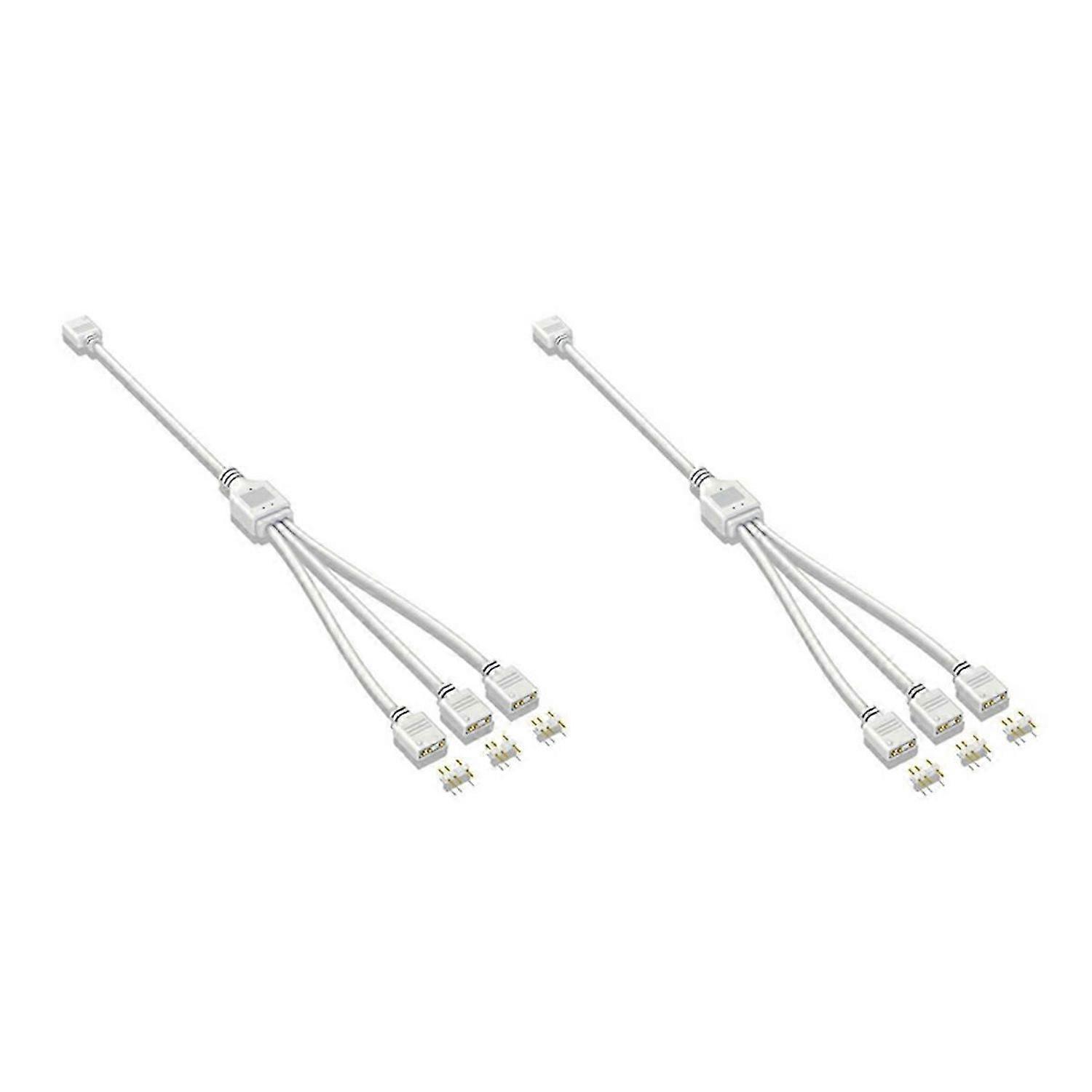 5V 3-Pin Extension Cable for Computer 1 Hub Splitter, White