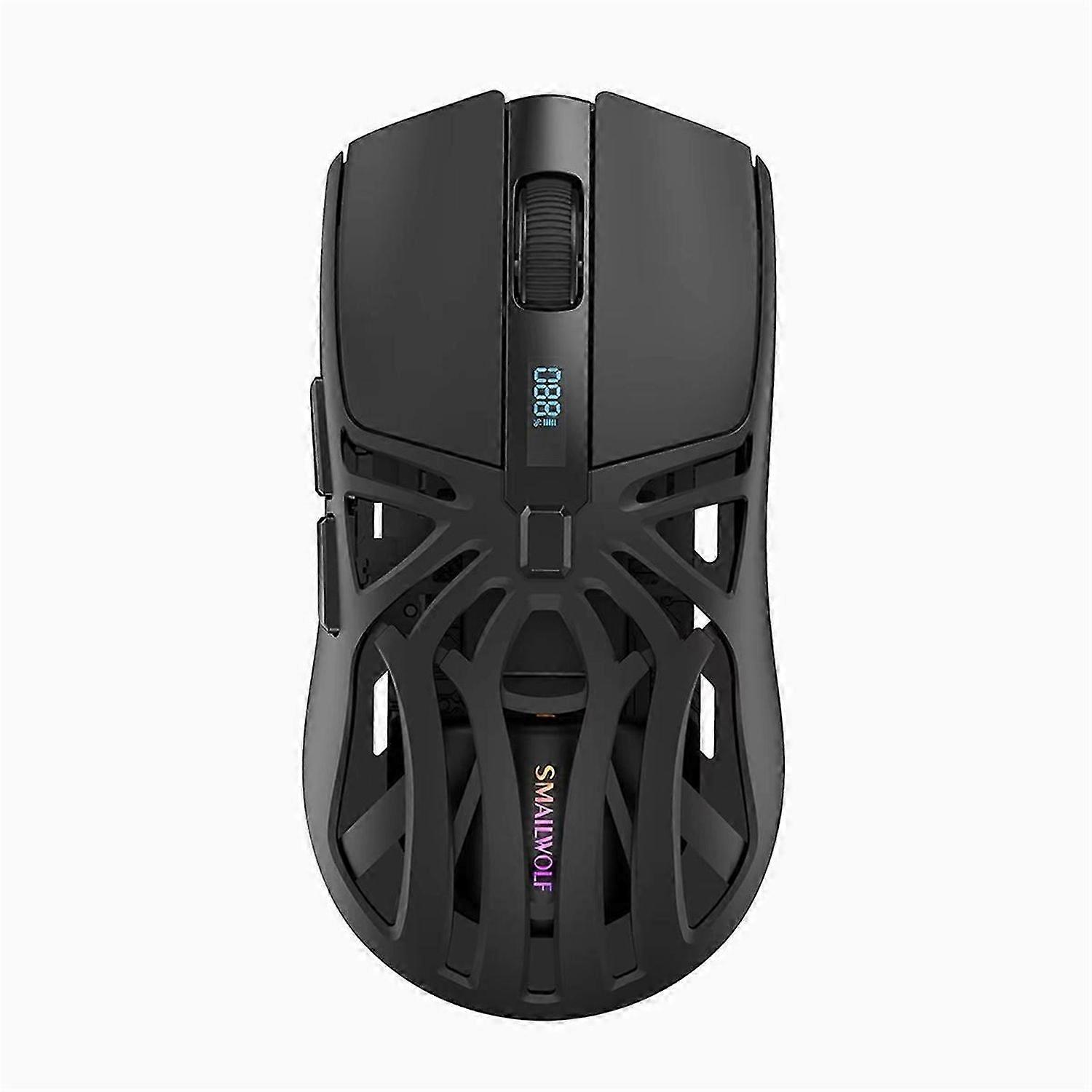 RS8 Bluetooth Mouse, 10000dpi, Three-Mode Connection, Macro Gaming Mouse for PC Notebook Laptop Computer Black