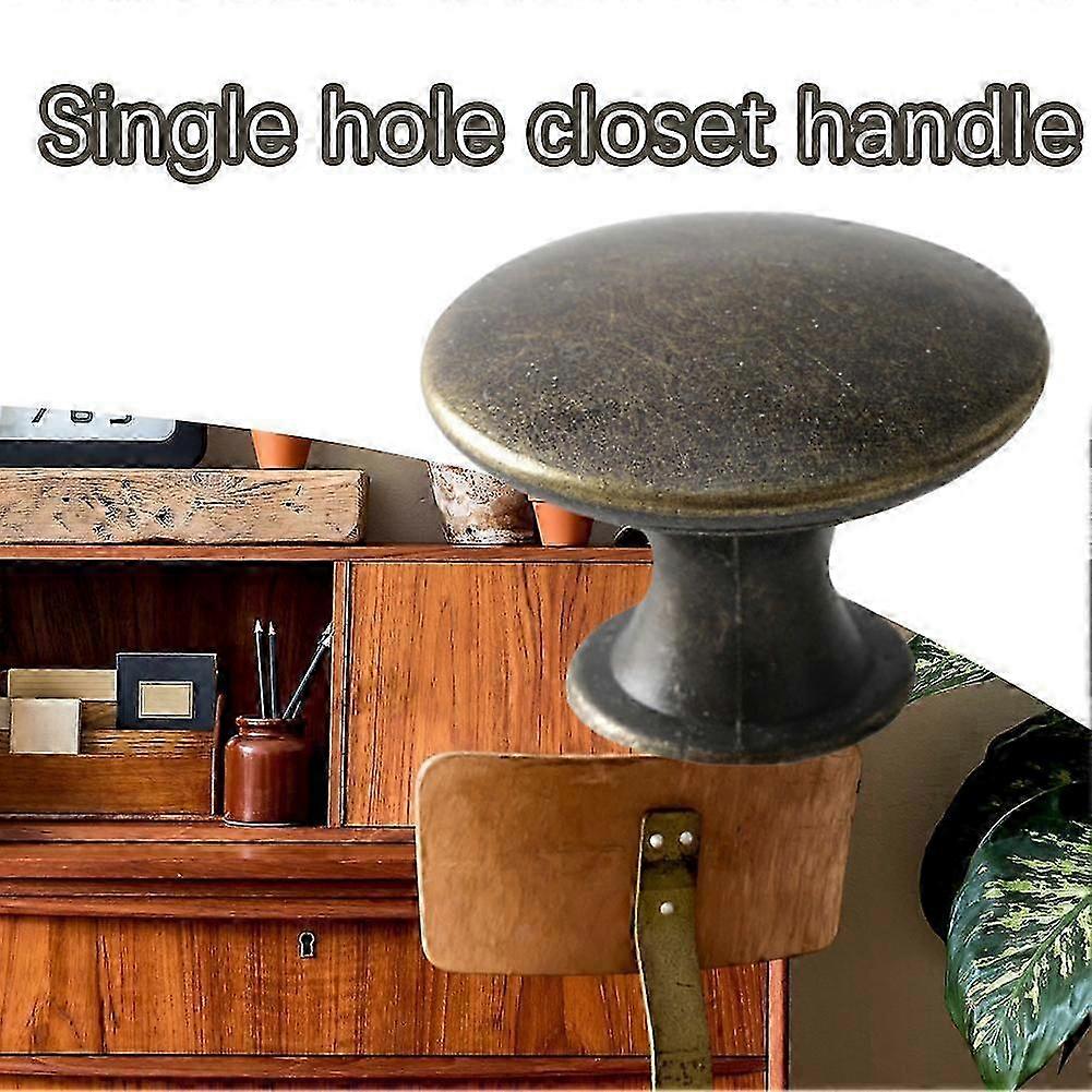 2025 12Pcs Vintage Antique Bronze Knobs Handle Pulls 30mm