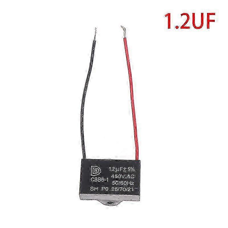 Cbb61 450v 1uf~12uf Terminal Ceiling Fan Motor Running Rectangle Start Capacitor 2025