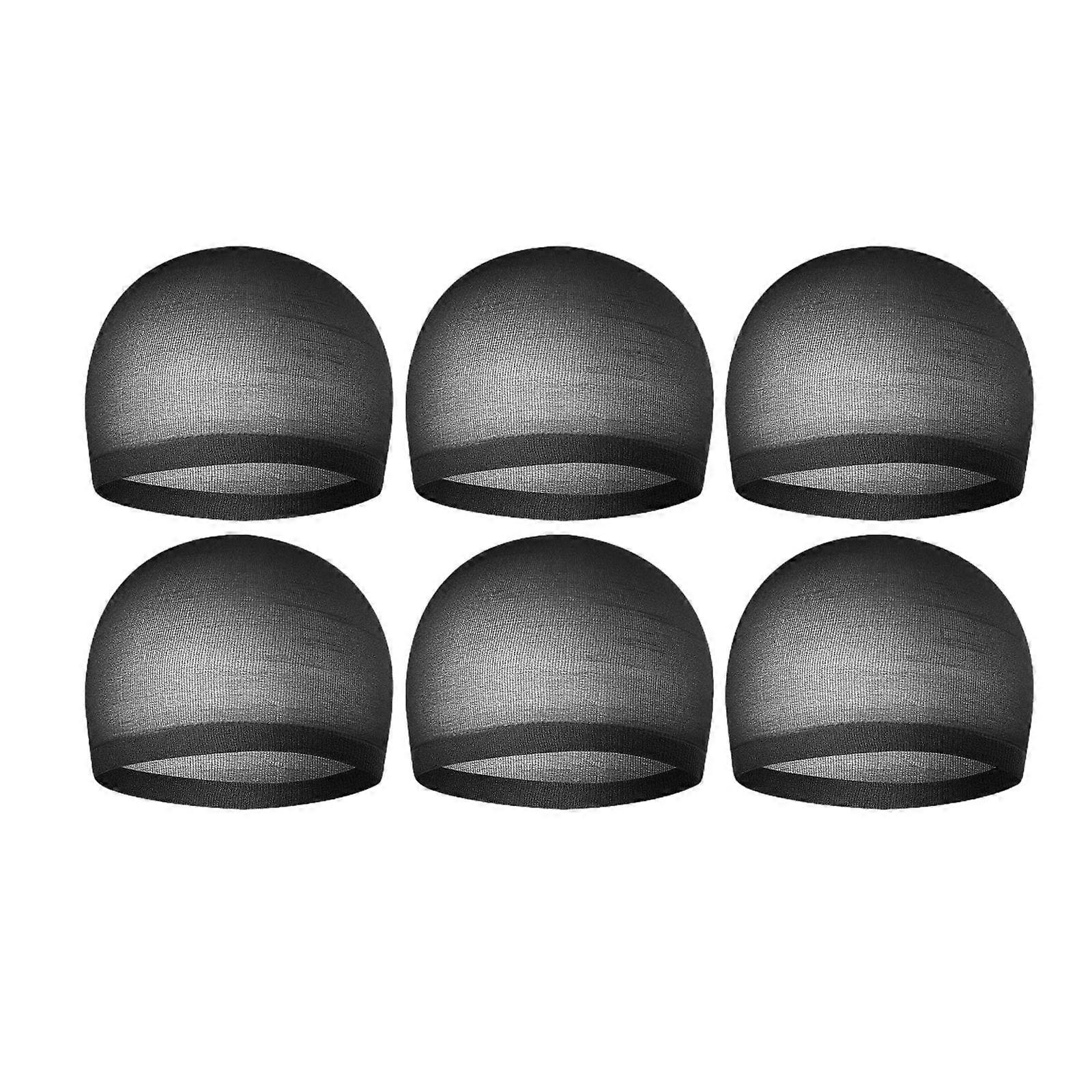 6Pcs Wig for Women Elastic Headband Wig Application Stocking Cap for Lace Front