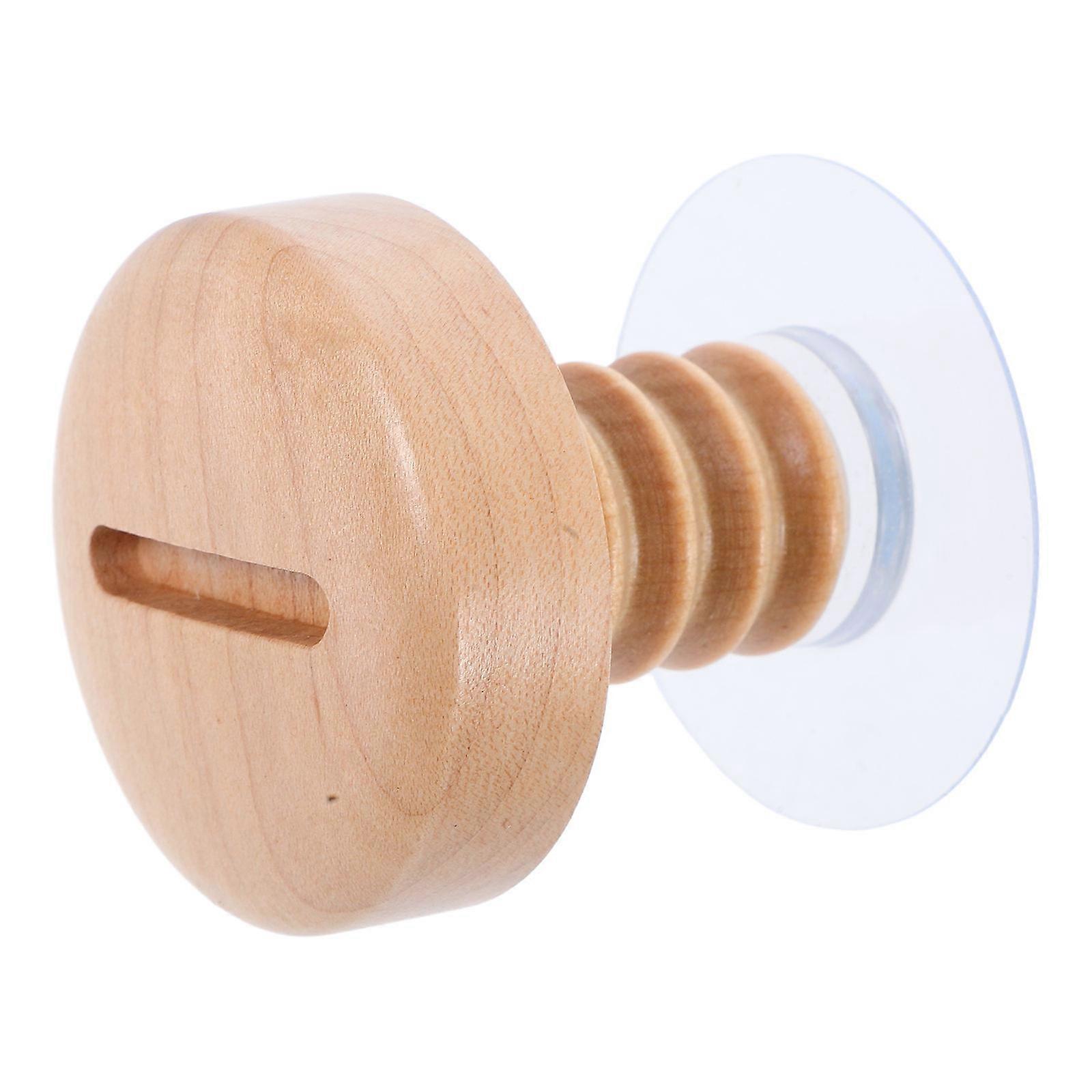 Wood Hook for Hanging Clothes and Hats with No Drill Installation 2Sets