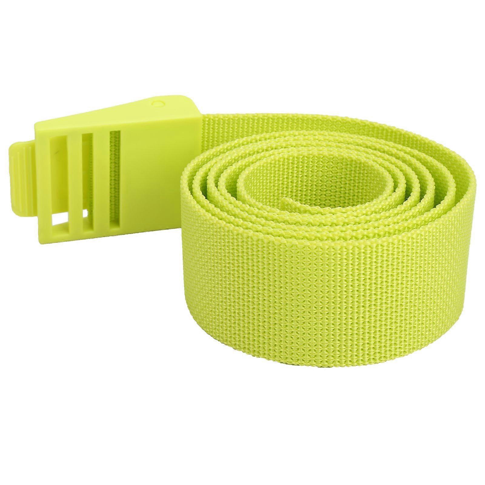 150CM Durable Diving Weights Belt Nylon Webbing Waist Belt with Plastic Buckle AccessoryBright Yellow