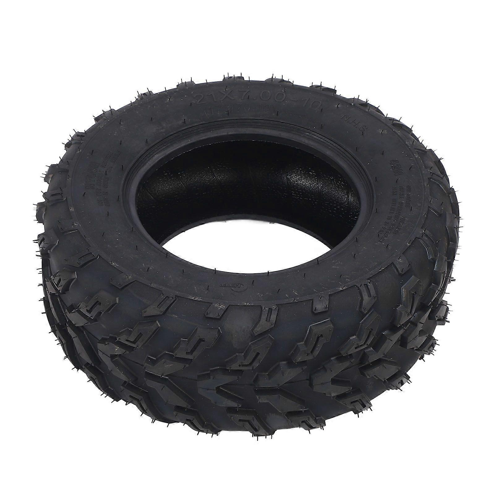 21x7-10 Tire 4 Ply Rubber ATV Tyre Shockproof 21x7x10 21x7.00-10 Tires for Go Kart UTV Golf Cart