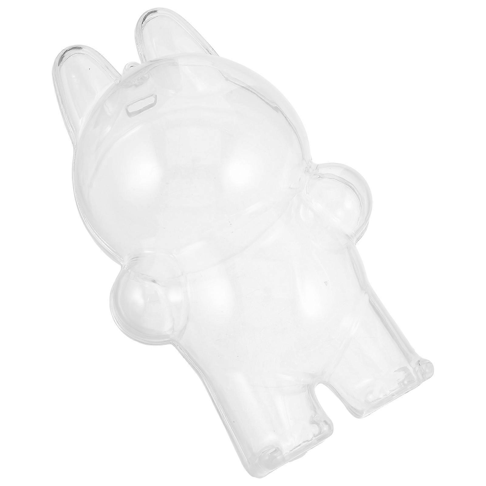 Clear Display Box for Collectibles Acrylic Square Case Transparent for Protection and Display 1Pcs