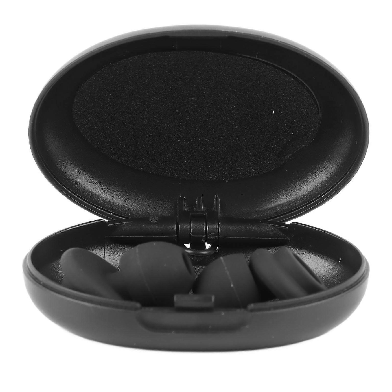 Noise Reduction Silicone Earplugs with Headphone Box for Sleep & Work