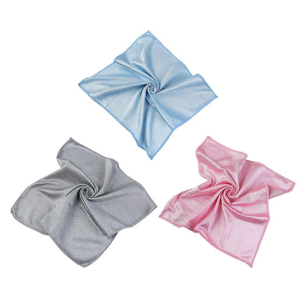 Microfiber Glass Cleaning Cloths for Cleaning 3Pcs with Assorted Colors