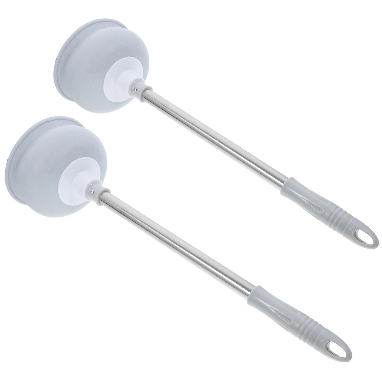 Bathroom Plunger 2Pcs Toilet Plunger for Effective Drain Cleaning Tool