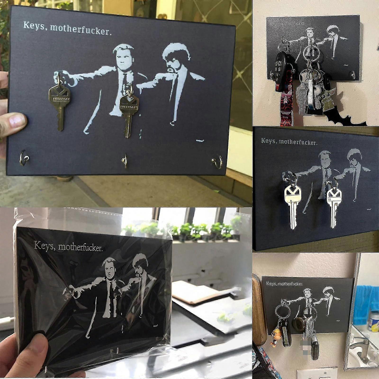 Creative Wall Key Holders, Pulp Fiction, Key Rack Hook Hanger Home Dcor