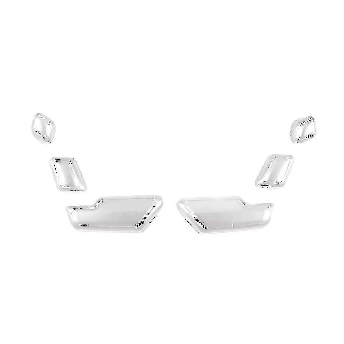 Silver Chrome Adjustable Button Switch Cover Trim for Mercedes C, E, GL, GLA, CLS, and ML Classes