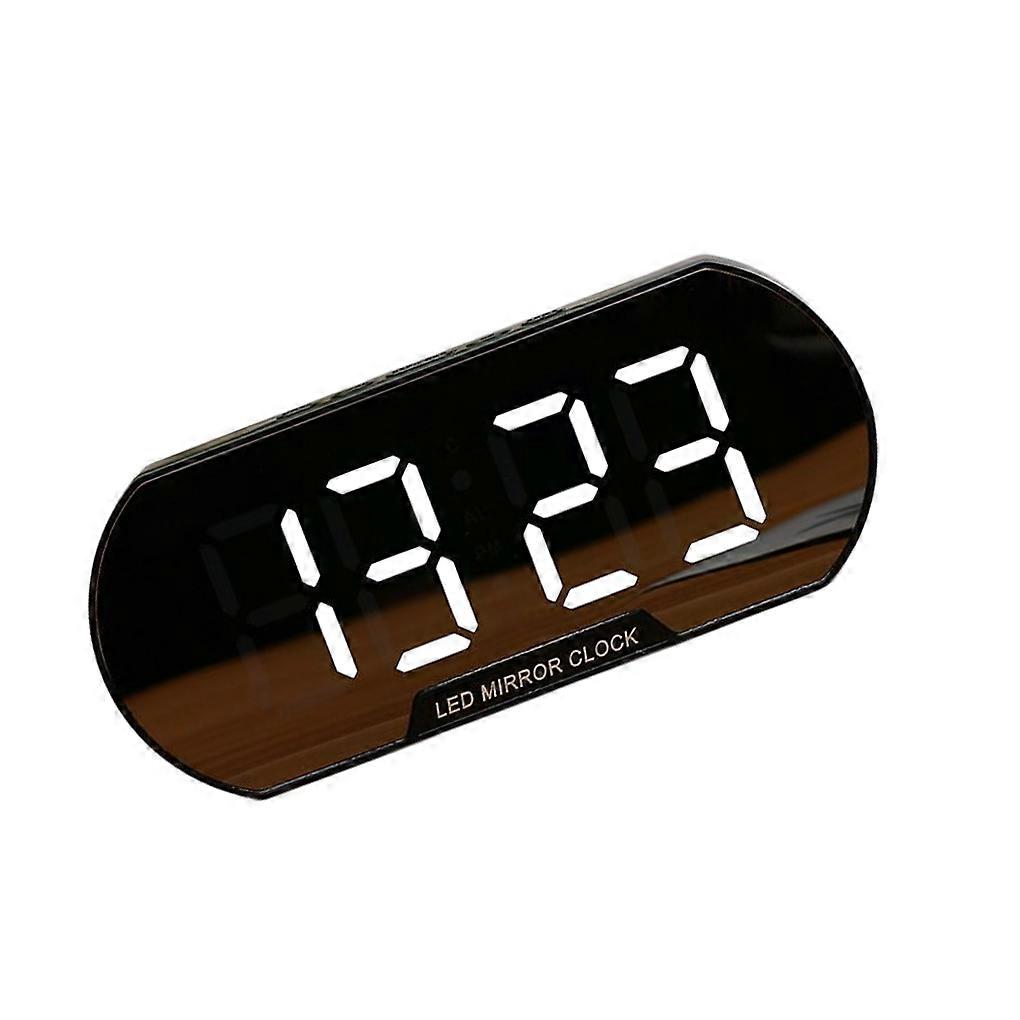 Alarm Clock LED Mirror Clocks Electronic Time Date USB Multi-Function with Temperature Display Fashion Home Decorations
