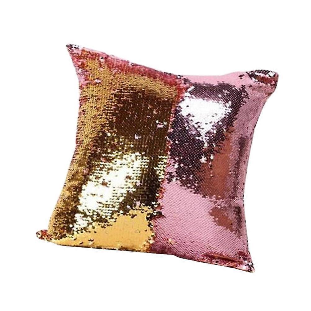 Sequins Cushion Cover Glitter Throw Pillow Cases for 2Pcs