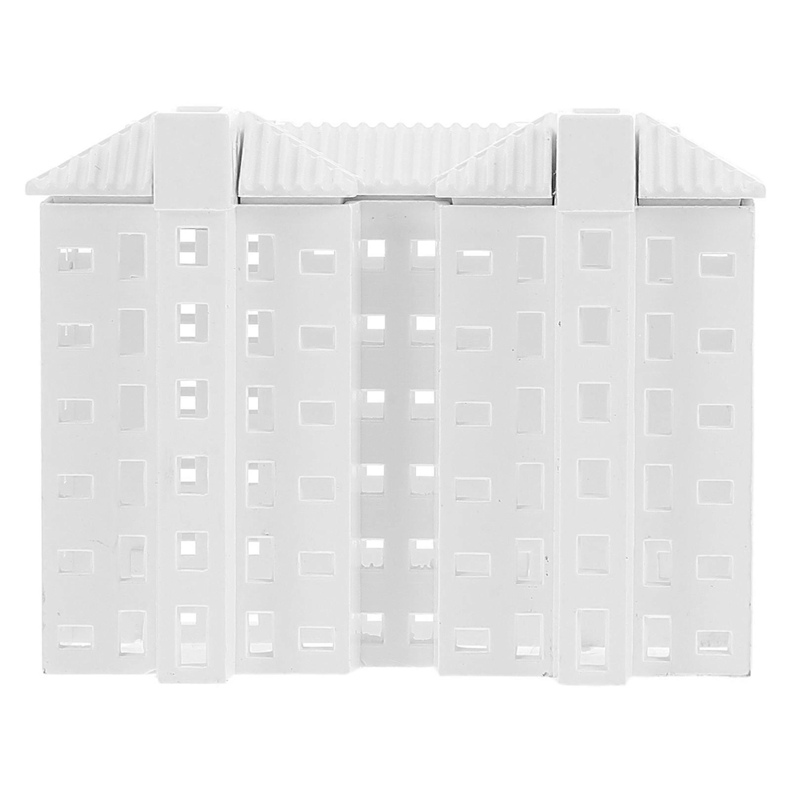 Plastic Model City Building for Decoration 5Pcs Miniature Set
