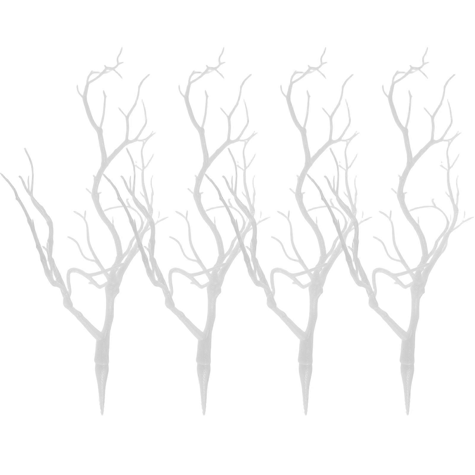 Artificial Branches for Decor 16Pcs White Plastic Tree Twigs