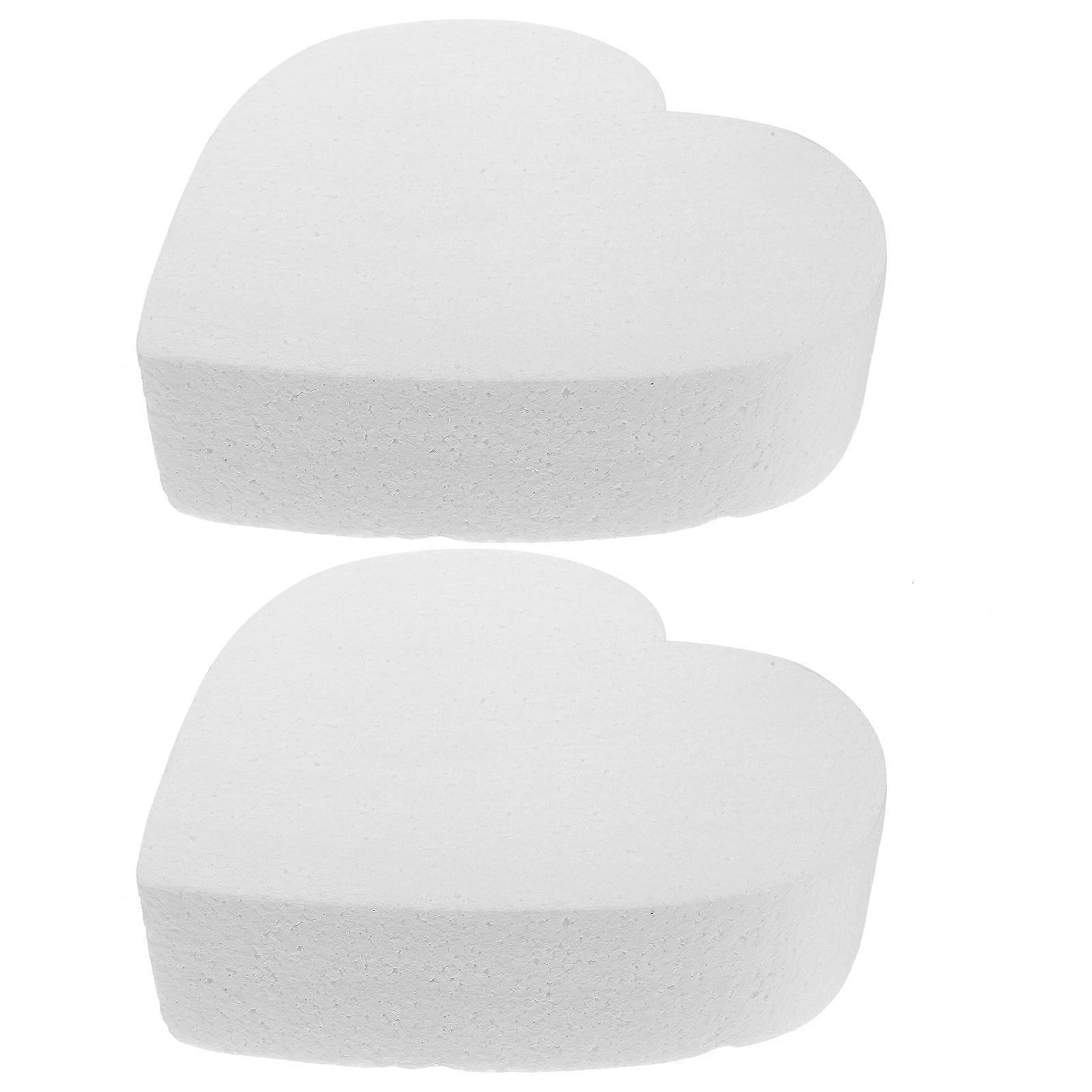 Reusable Foam Cake Model Heart Shape for DIY Baking 8Pcs