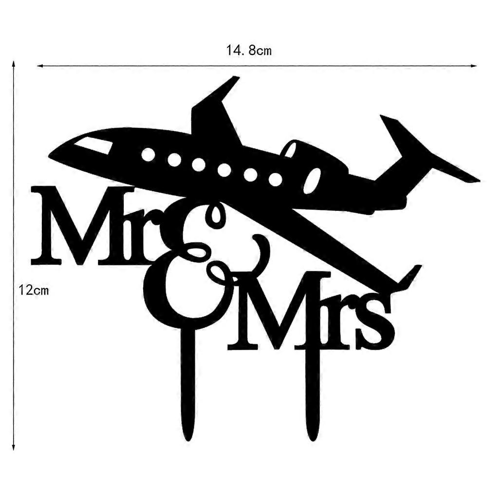 3Pcs Mr and Topper for Wedding Party Acrylic Decoration