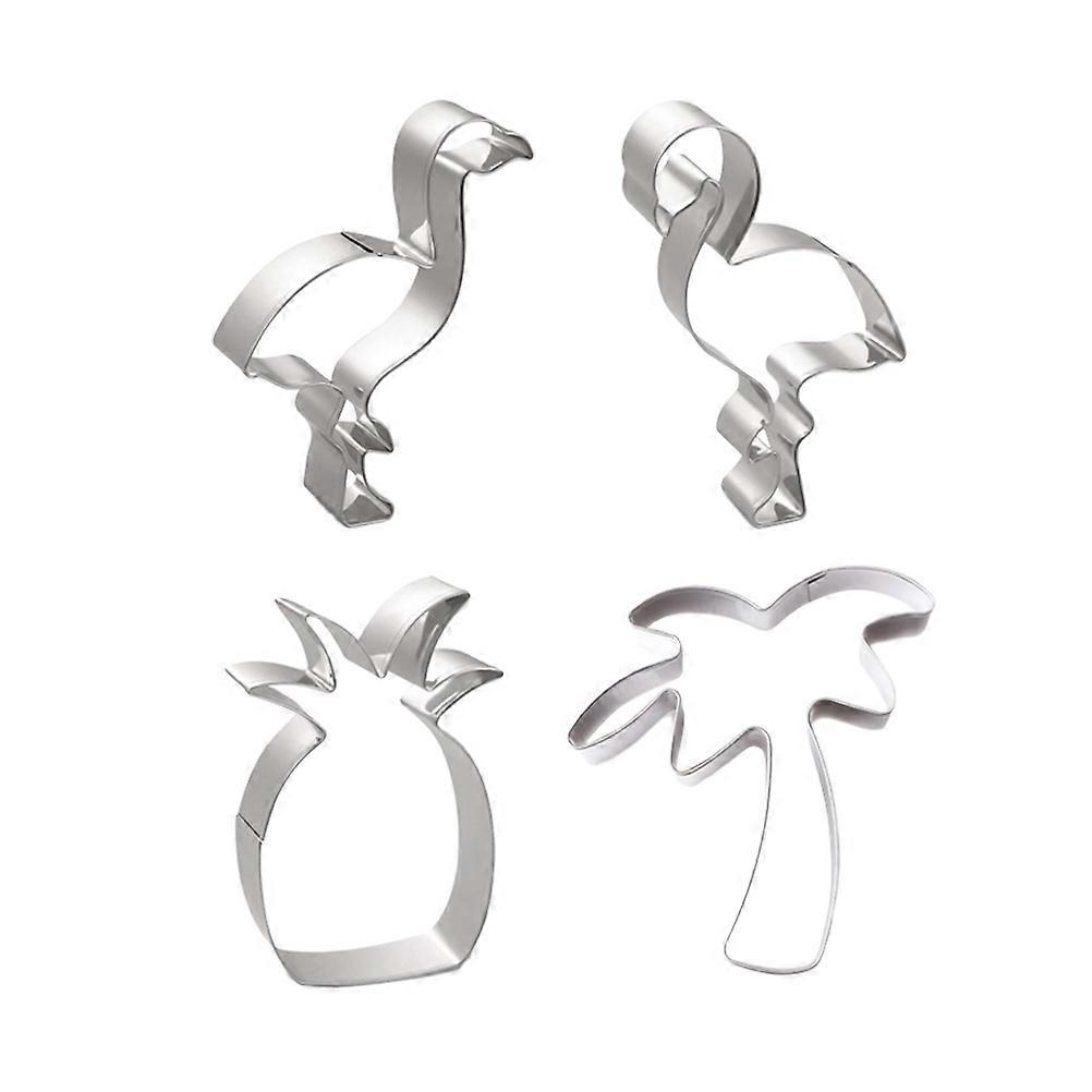 Silver Stainless Steel Cookie Cutters for Cake 12Pcs Set