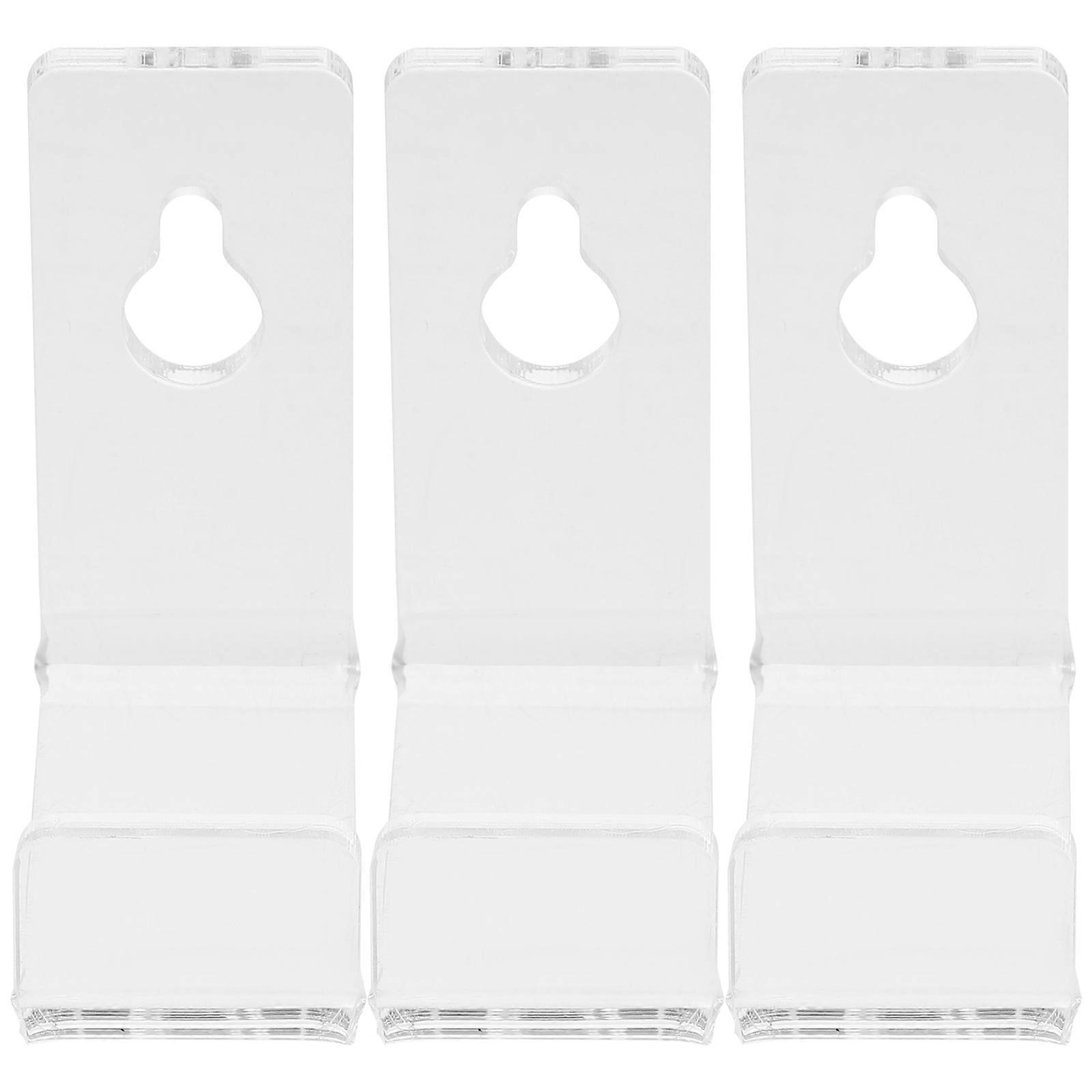 Clear Acrylic Record Holder Rack for Storage 24Pcs Wall Mounted Display