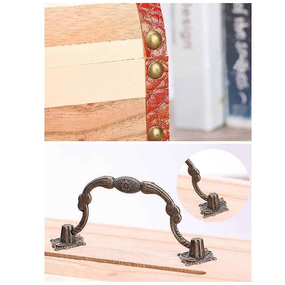 Wooden Saving Box Lock Design Coin Storage Perfect For Office Use 1Set