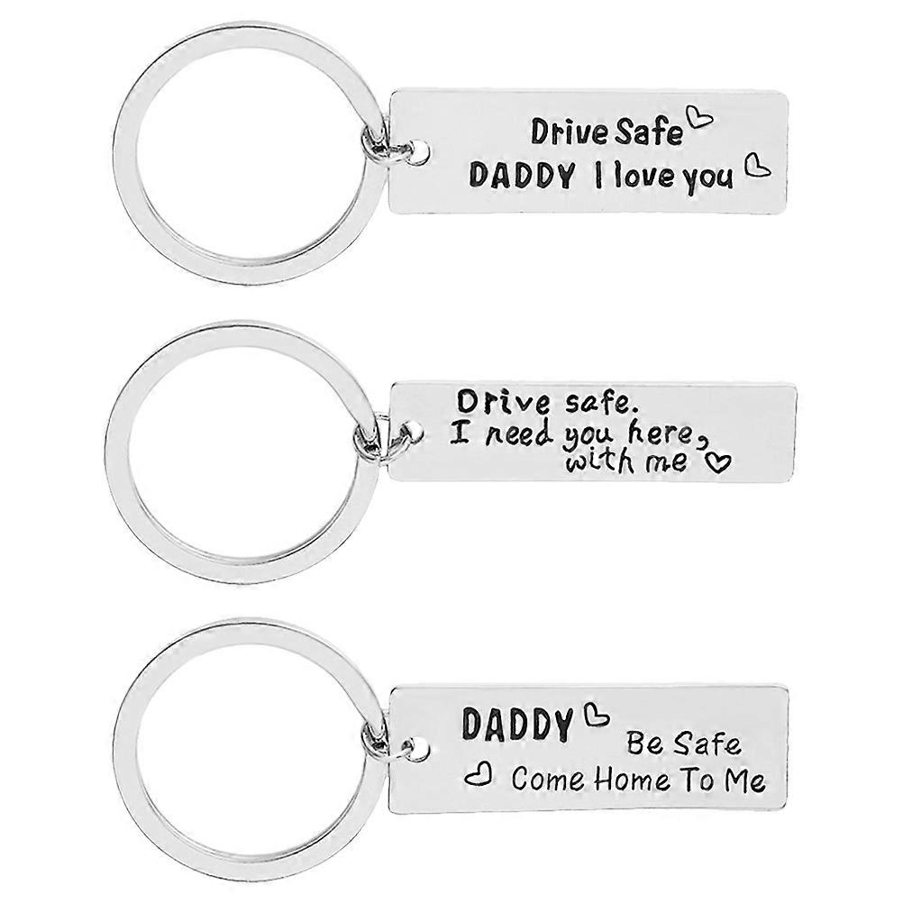 Father's Day Key Pendant Key Chain for Decor 9Pcs