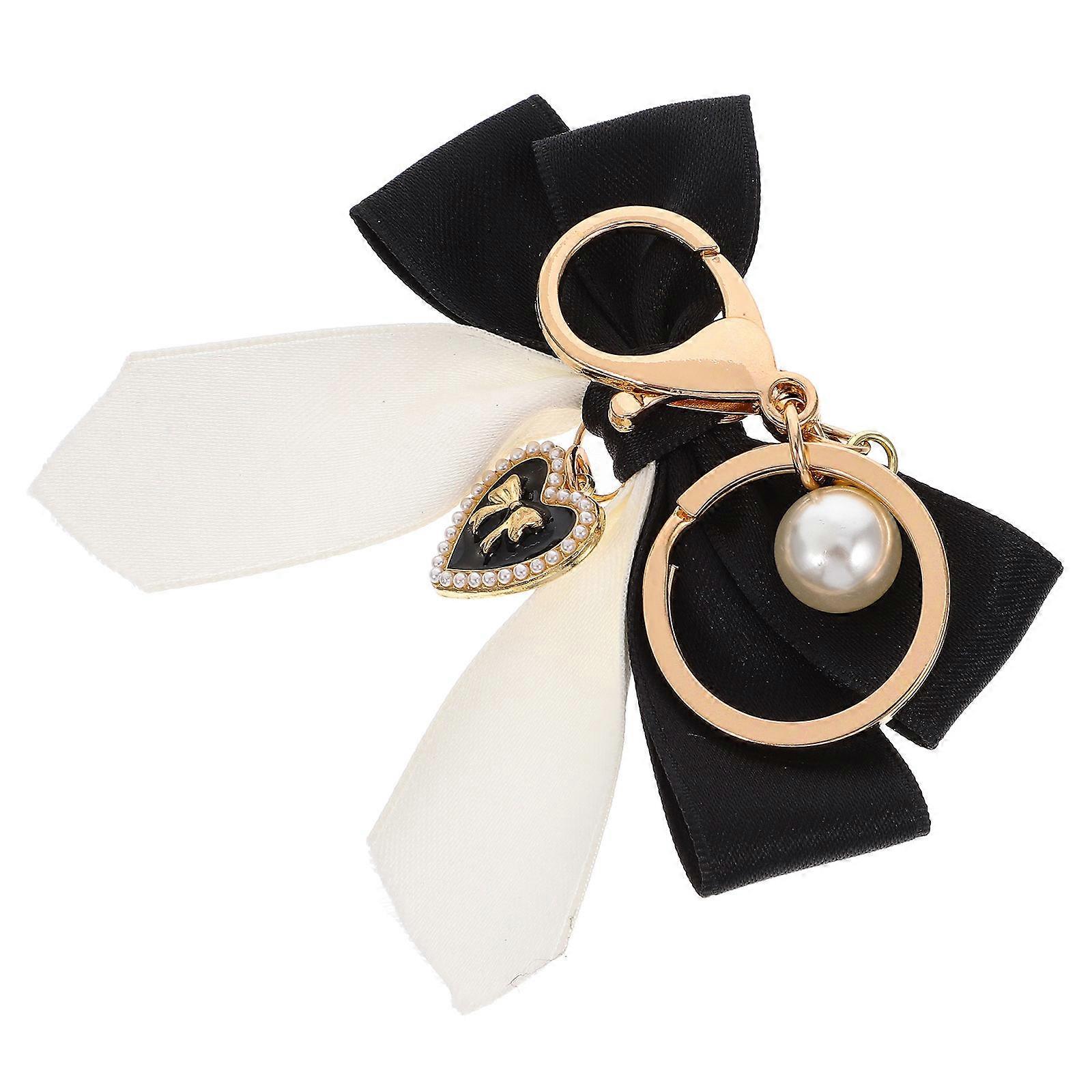 Charming Bowknot Key Ring Designed For Suitable For Daily Use Decorative Accessory 2Pcs