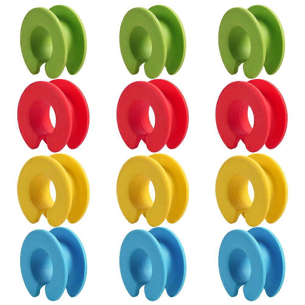 Silicone Clothes Hanger Buckle for Windproof Non-Skid Fixing 48Pcs