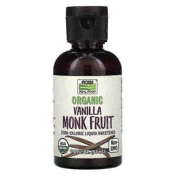 NOW Foods, Real Food, Biologische monniksvrucht, Vanille, 53 ml