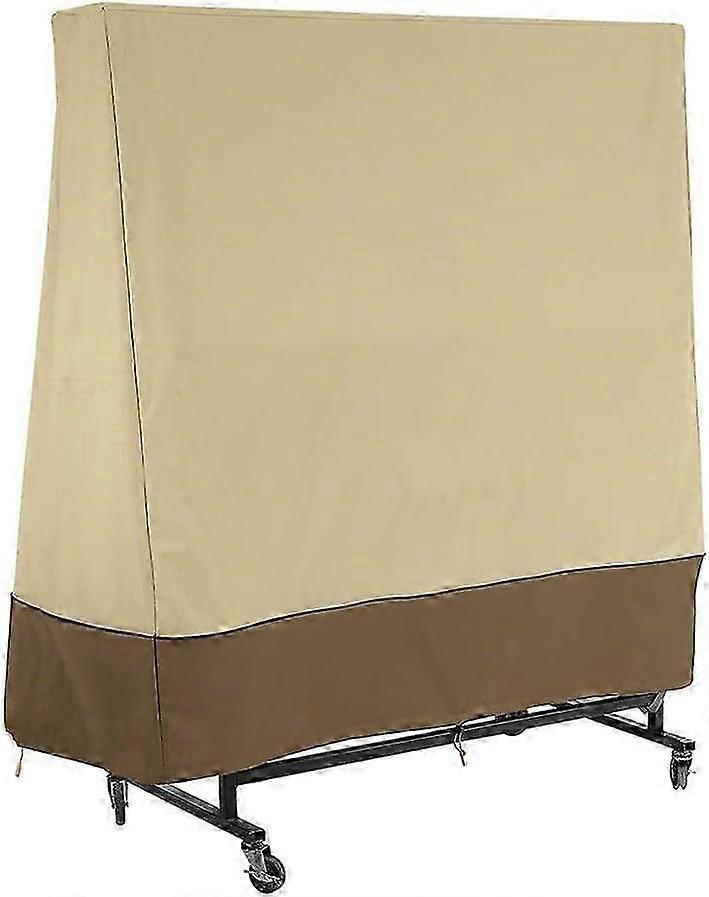 Outdoor Ping Pong Table Cover, Waterproof Table Tennis Tarp, Windproof UV Resistant Table Tennis Table Cover 165 x 70 x185 cmA