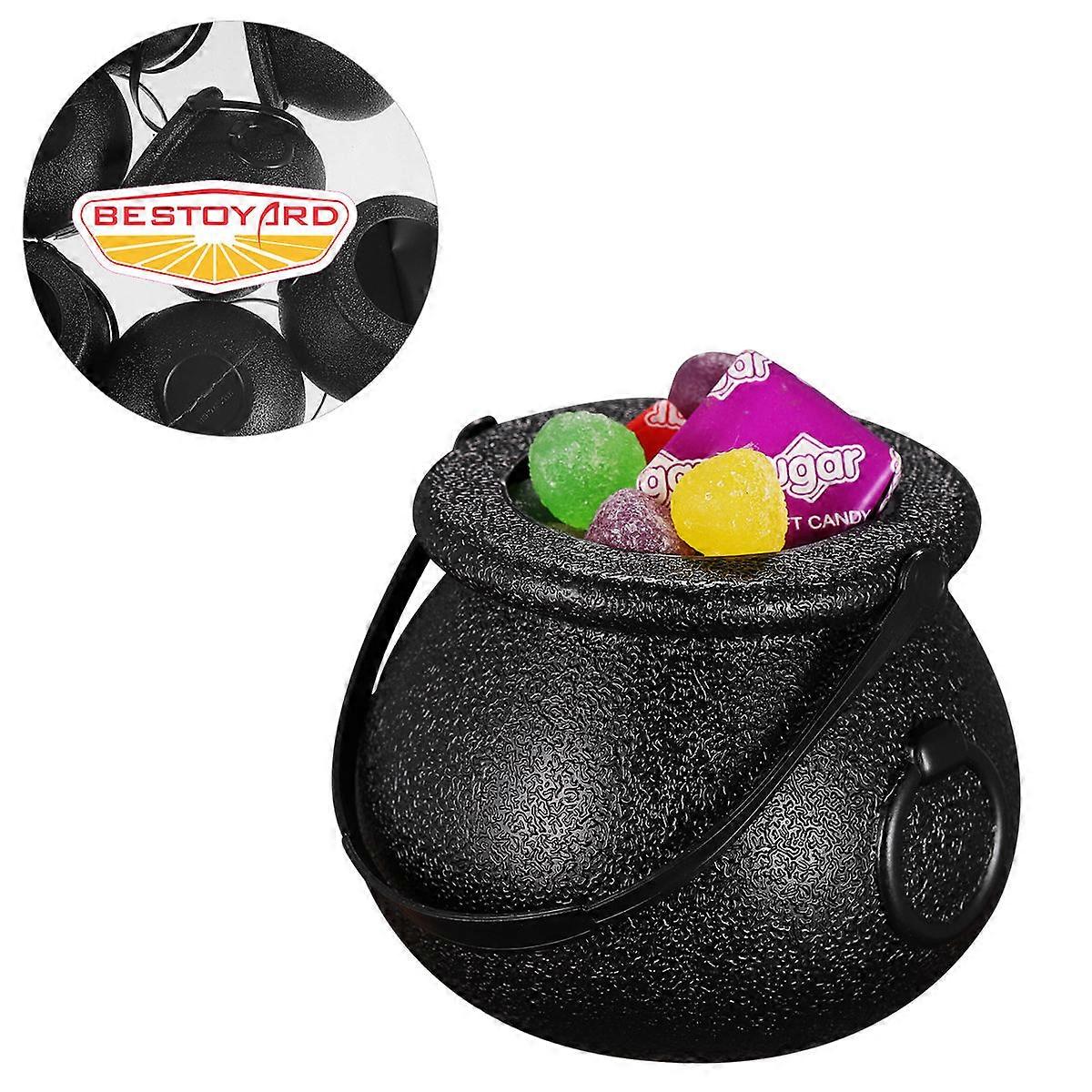 Halloween Bucket Witch Cauldron for Storage Use 20Pcs Black