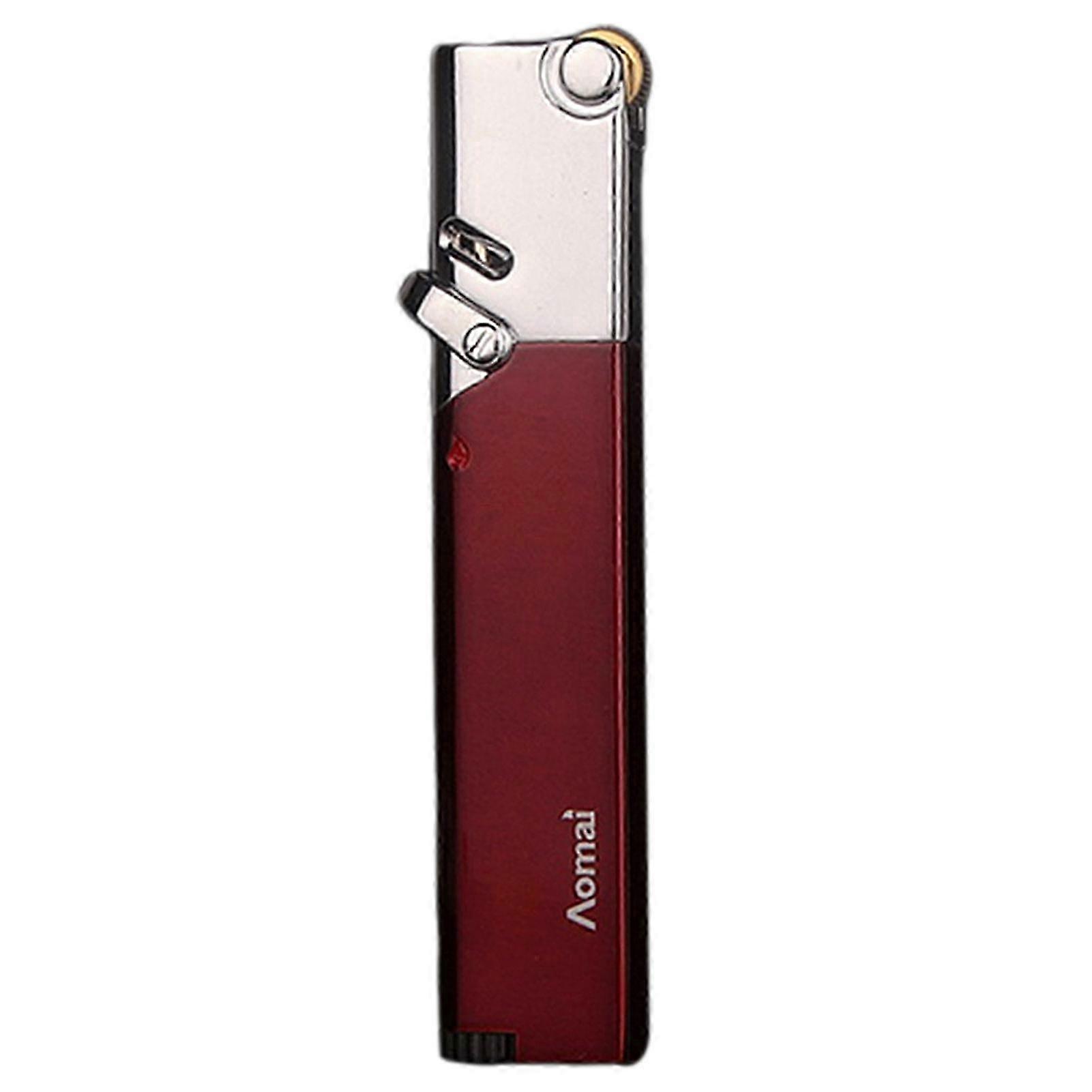 Ultra-Thin Metal Windproof-Jet Lighter Versatile Use Present for Men 26s