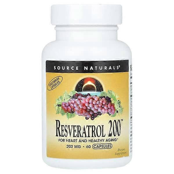 Source Naturals, Resveratrol 200ÃÂÃÂ¢ÃÂÃÂÃÂÃÂ¢, 200 mg, 60 Capsules