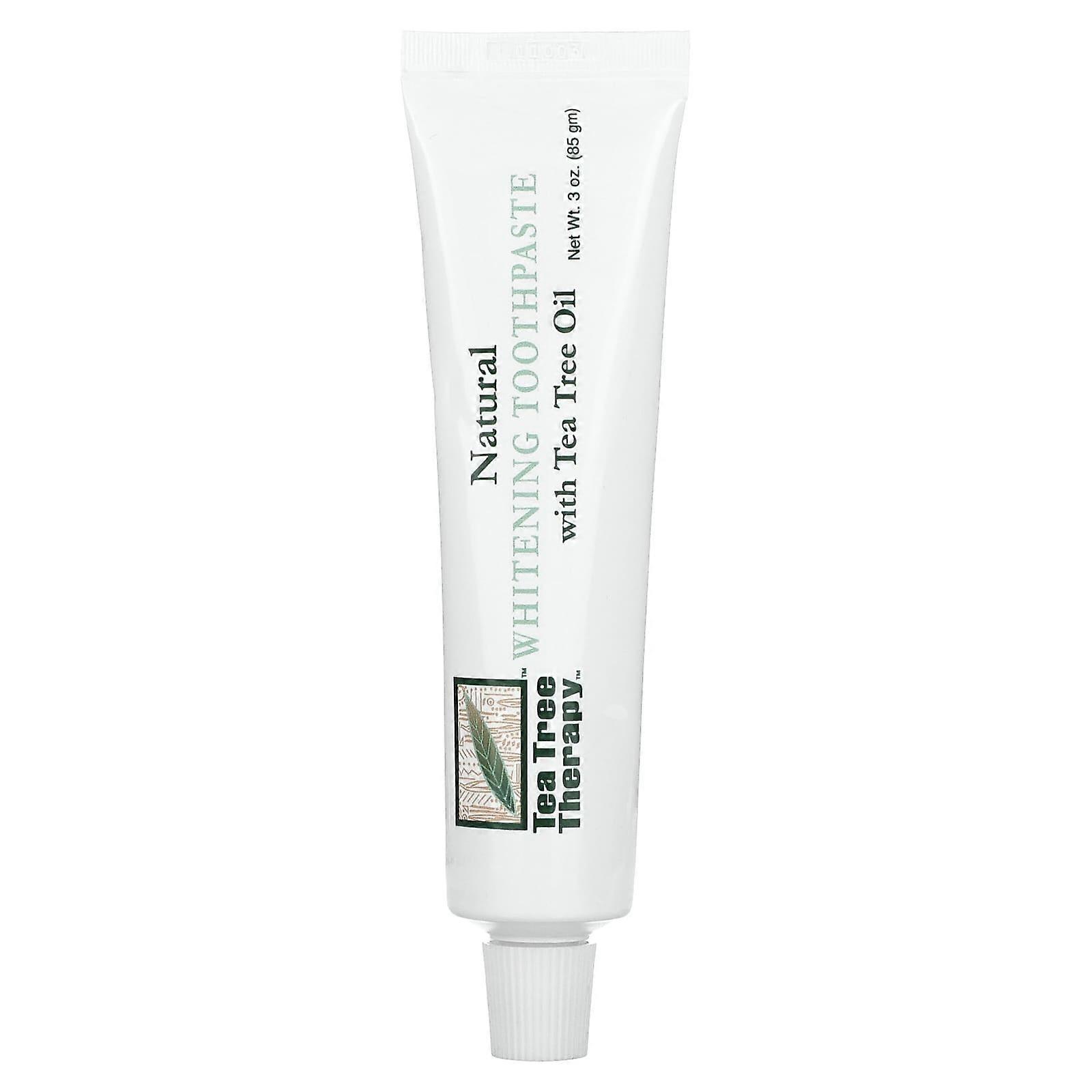 Natural Whitening Toothpaste, with Tea Tree Oil, 3 oz (85 g)