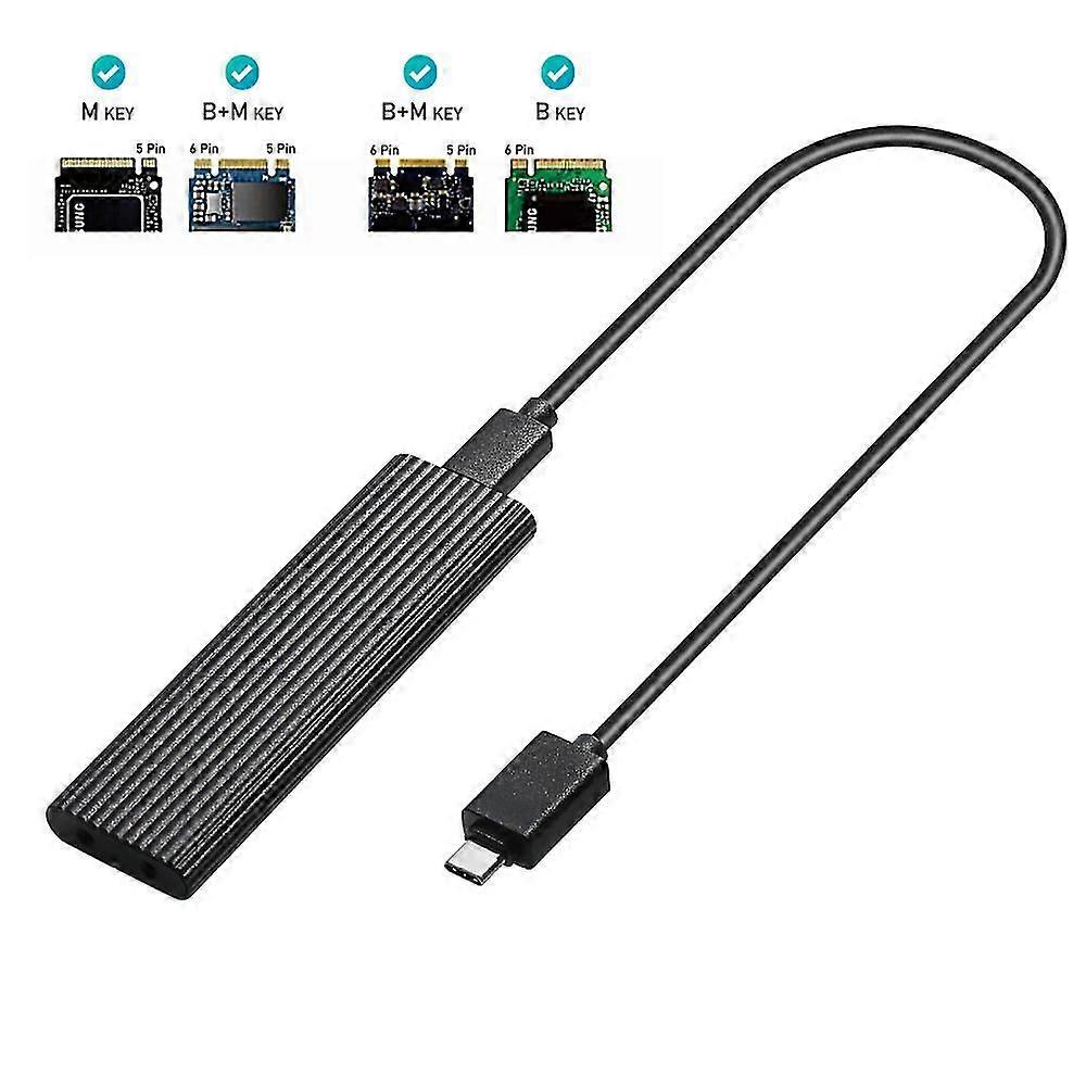 M.2 Nvme Ssd Enclosure Usb 3.1 Gen 2 (10 Gbps) To Nvme Pci-e M.2 Ssd Case