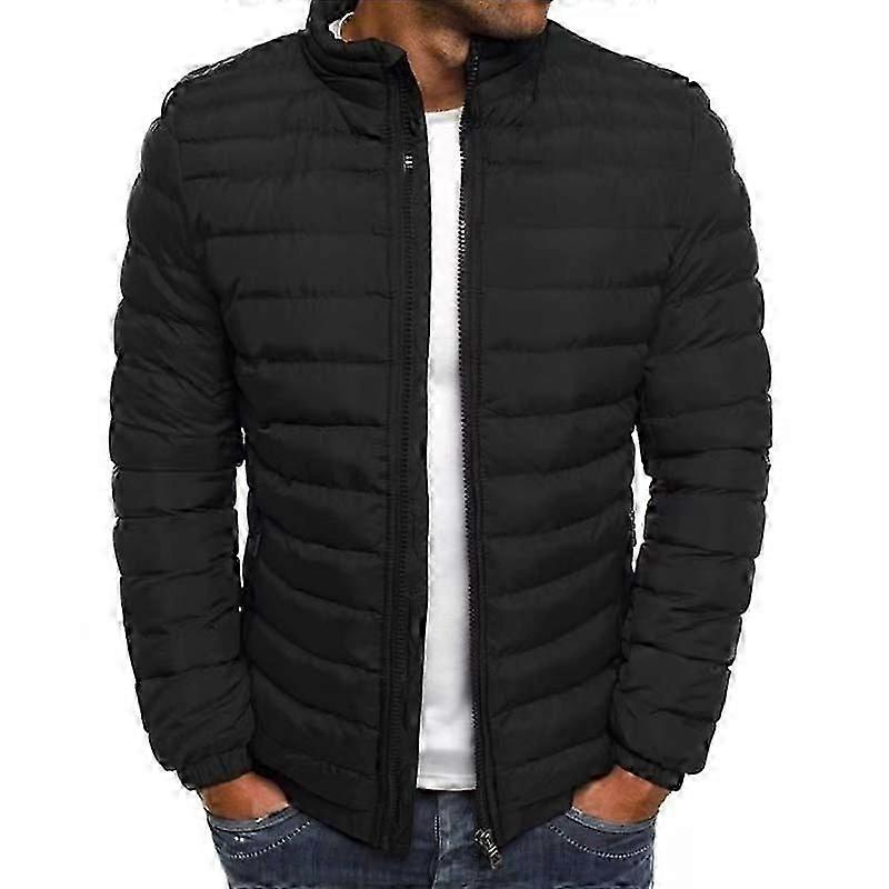 Höst Vinter Herr Dunjacka Bomull Mjuk Högkvalitativ Herr Dunjackor Fritids Herrkläder Kappa
