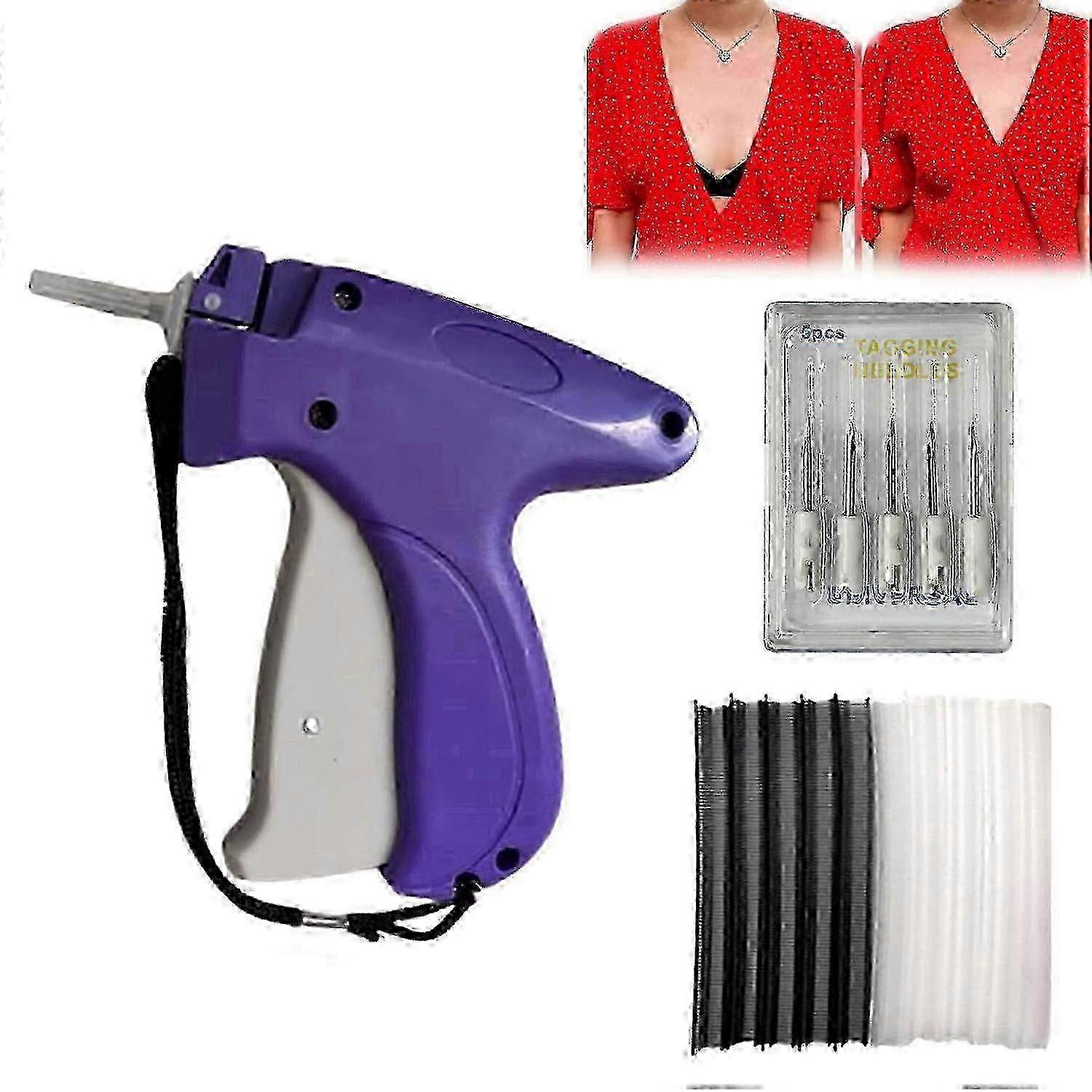 Mini Clothing Tagging Gun with Quick Price Tag Attachment and Instant Hemming Speed