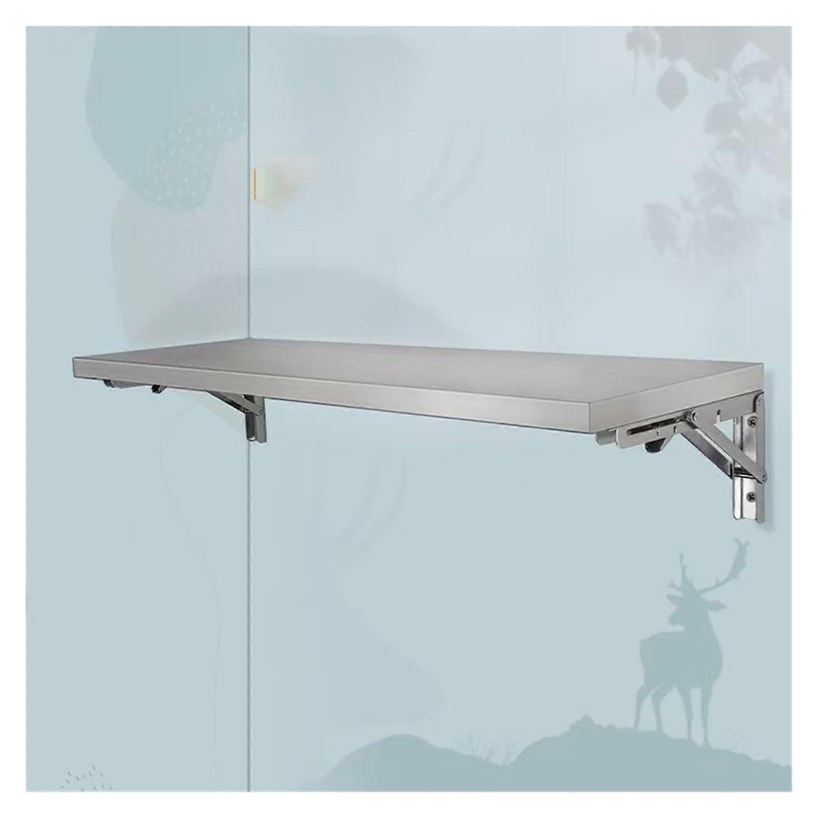 Stainless Steel Folding Wall Shelf Food Shelf, Foldable Concession Shelf For Truck And Windows, 60cm/24in L