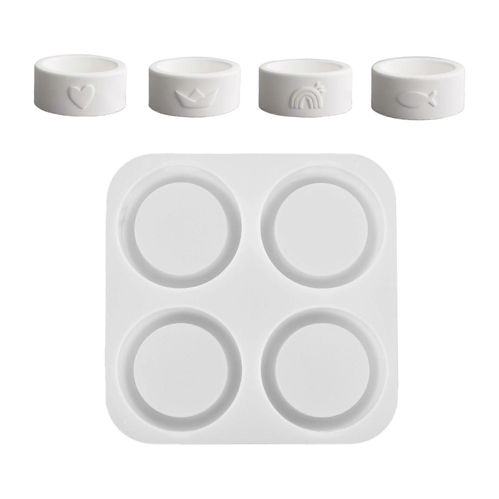 Silicone Craft Mold For Candle Making And Plaster Art Heart Embossed Cylinder Design Easy Release Reusable DIY Tool Multicolor