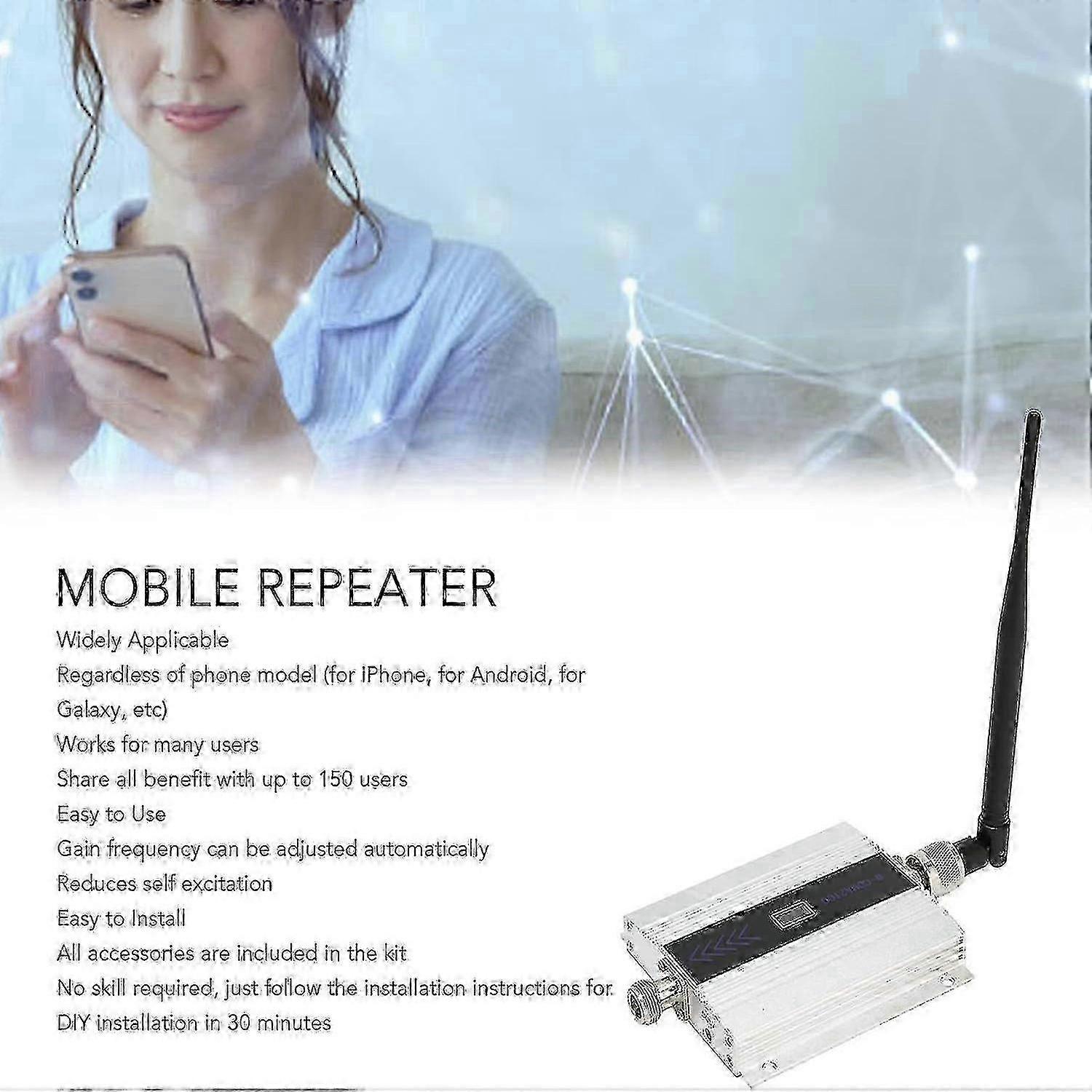 4G GSM Signalverstrker 900 MHz Repeater 2G 3G 4G Mobilfunkverstrker LTE DCS 1800 2100 Handy-Signalverstrker 68 dB Verstrkungq