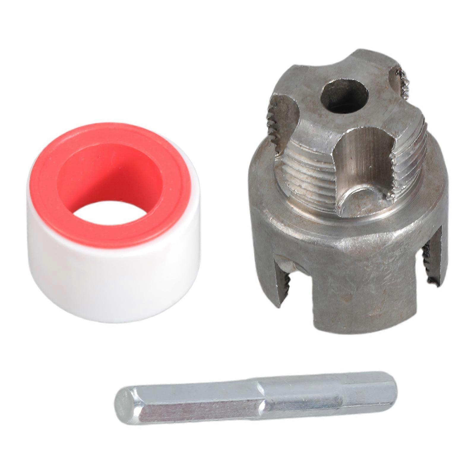 1/2inch 3/4inch Electric Drill PVC Pipe Threader PVC Thread Maker Tool Plastic Pipe Tap Die Pipe Threader Accessories Multicolor