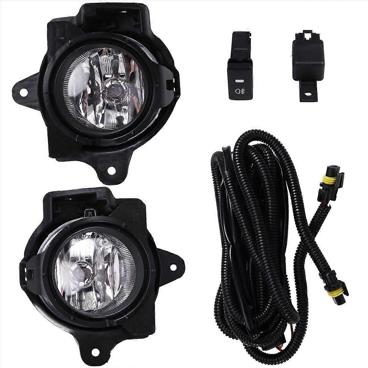 Car Front Bumper Fog Light Halogen Set for MK7 2012 2013 2014 2015 2016 with Wires Switch Harness K