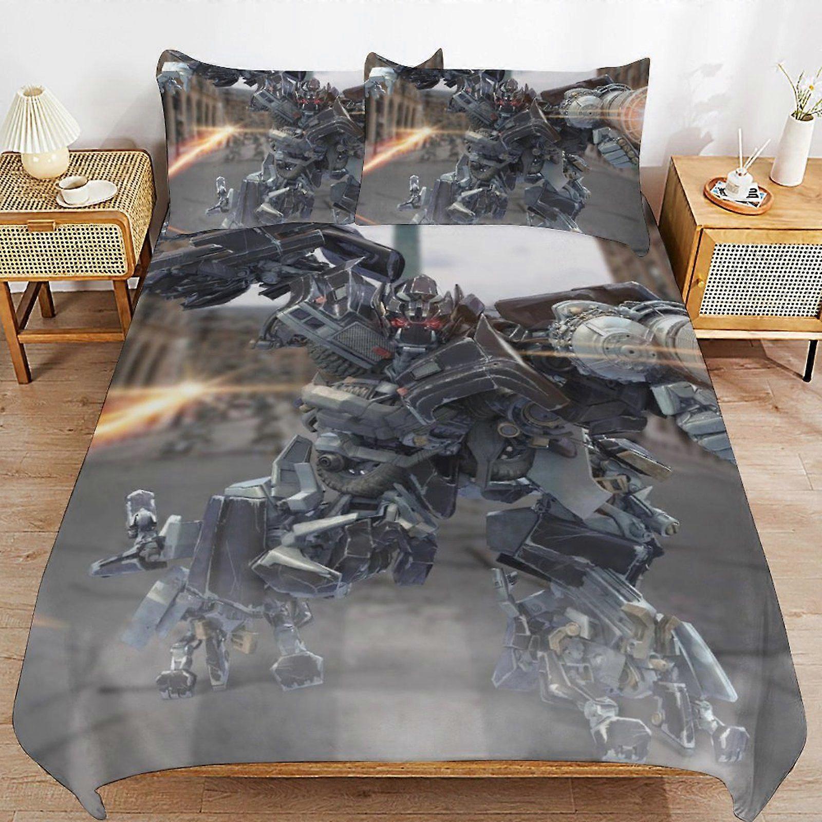 d230 War of the Robots Durable Fabric Sleep System Smooth Texture Cozy Comfort Duvet Cover Sets for All Seasons b230