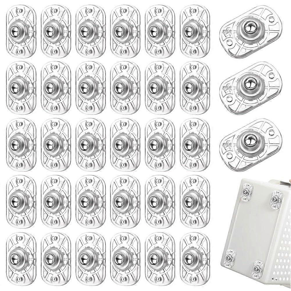 Self Adhesive Caster Wheels, 52Pcs 360 Swivel Appliance Rollers Clear Appliance Sliders Rollers fo