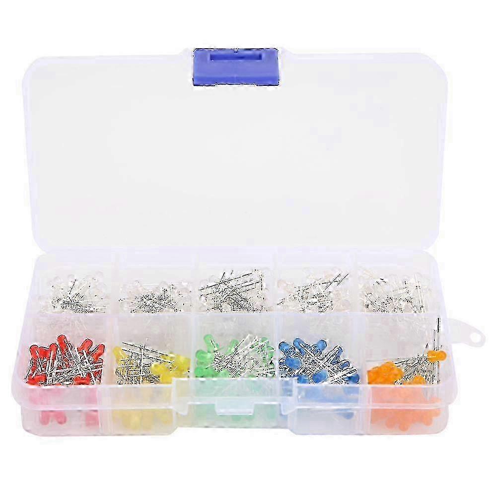 300Pcs Diode 6 Color LED Light Small Luminous In Line Lamp Beads Red Green Yellow