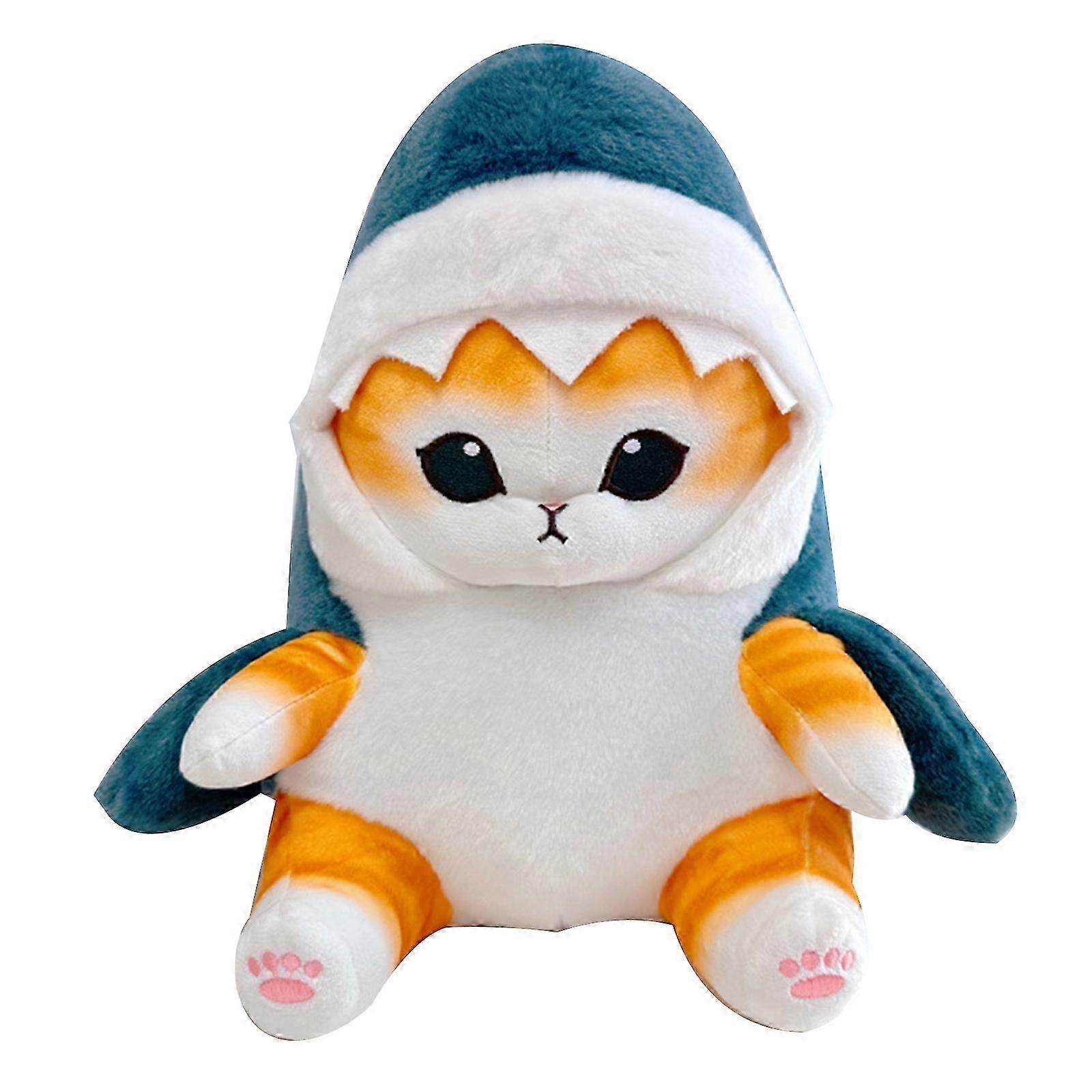 Mofusand 33cm Shark Cat Plush - Soft, Cute, Washable