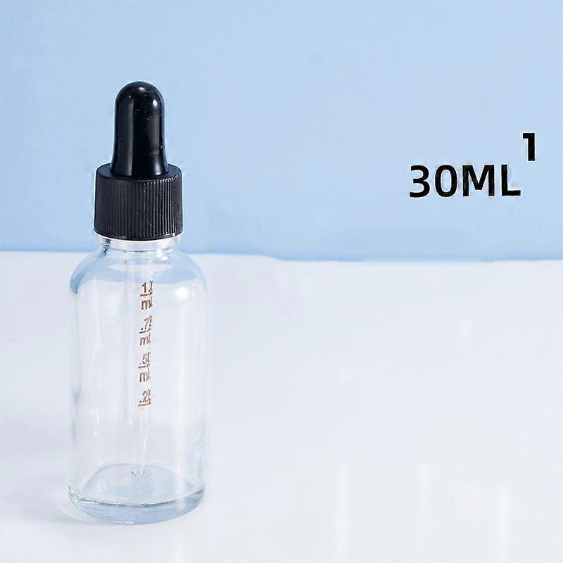 Dropper Bottles With Scale Reagent Eye Drop Transparent Glass Aromatherapy Liquid Pipette Bottle Refillable Bottles Travel